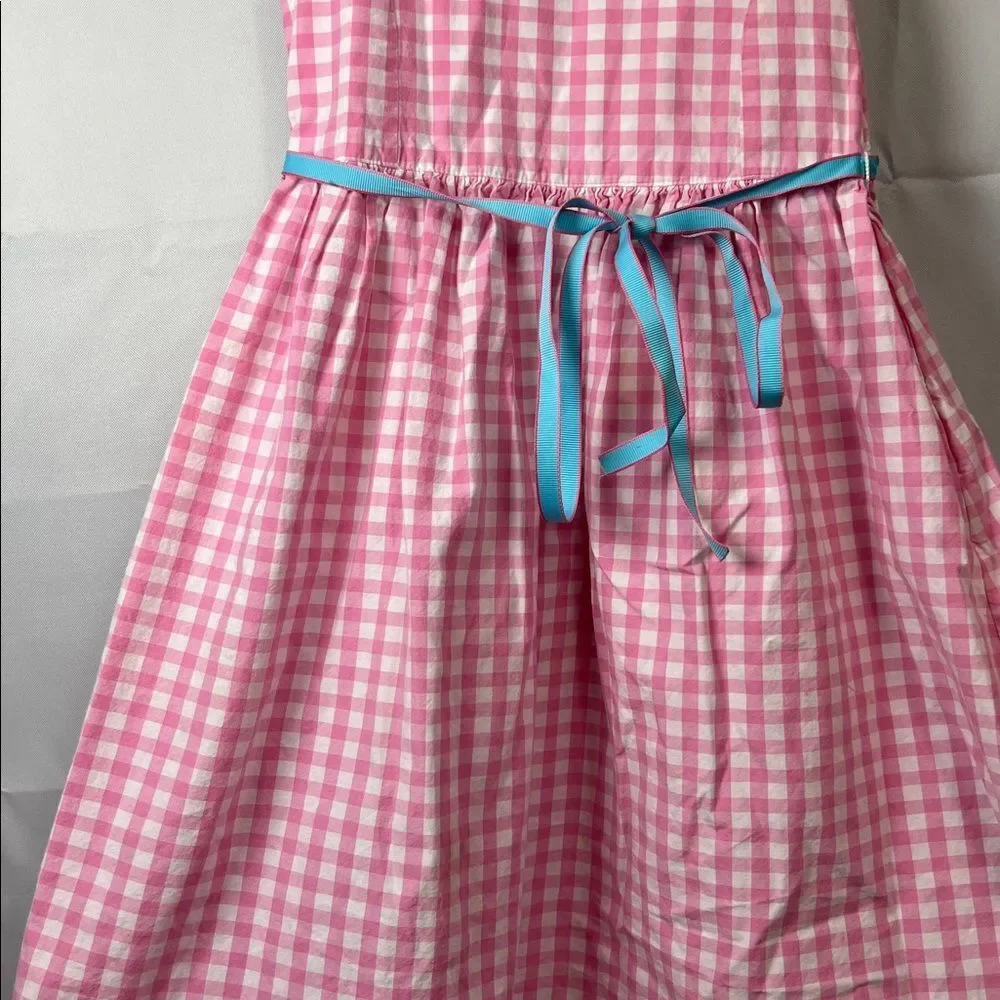 Ralph Lauren Pink and white gingham sleeveless dress size 4/4T